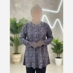 تونیک نگین دار مدل ژالین ژاکارد ویسکوز فری سایز - تصویر 8