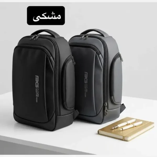 کوله پشتی روزمره و مدرسه مدل فول آپشن برزنتی آب گریز - تصویر 5