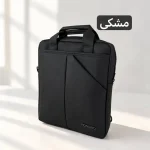کیف اداری چرم مصنوعی مناسب لپ تاپ و رسمی زنانه مردانه با بند بلند و جیب متعدد - تصویر 5