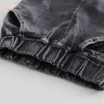 ست بلوز دورس و شلوار جین دخترانه طرح خرگوشی وارداتی - تصویر 4