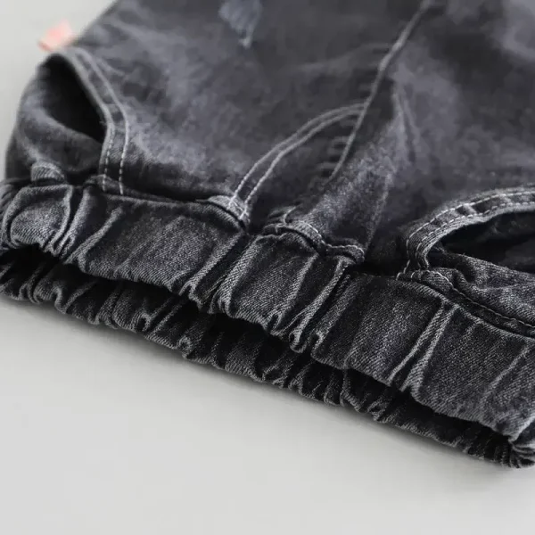 ست بلوز دورس و شلوار جین دخترانه طرح خرگوشی وارداتی - تصویر 4
