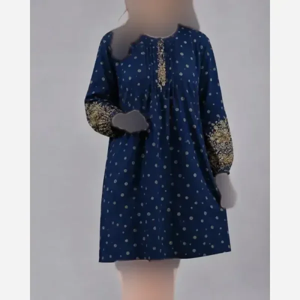تونیک زنانه طرح اندونزی نخی سایز بزرگ قواره دار - تصویر 3
