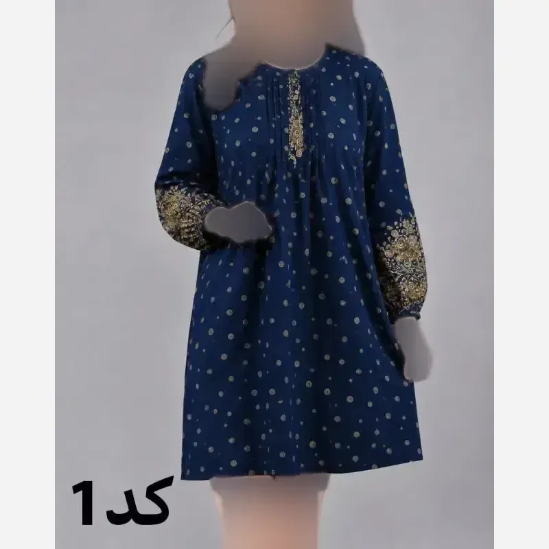 37e5c2d3-51b1-41fe-b218-c2ce3abddffa تونیک زنانه طرح اندونزی نخی سایز بزرگ قواره دار - تصویر 1