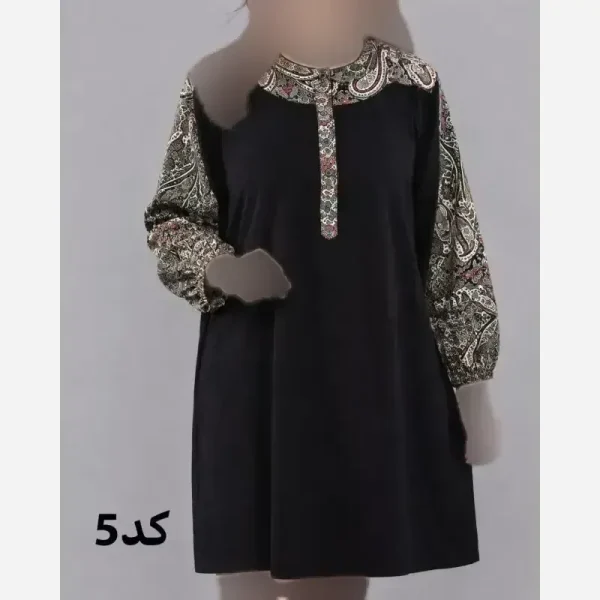 تونیک زنانه طرح اندونزی نخی سایز بزرگ قواره دار - تصویر 4