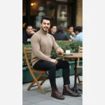 بافت مردانه طرح حصیری فری سایز تنوع رنگ - تصویر 9