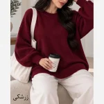 بلوز بافت زنانه نخ ترک ساده لش ضد حساسیت سایز 36 تا 50 - تصویر 9