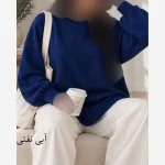 بلوز بافت زنانه نخ ترک ساده لش ضد حساسیت سایز 36 تا 50 - تصویر 8