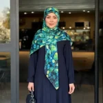 روسری نخ کاستوم طرح وندا سایز 140 زنانه چرخ دوز - تصویر 7
