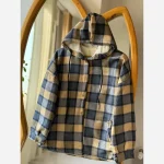 شکت پشمی داخل تدی چهارخونه کلاهدار سایز 38 تا 46 - تصویر 5