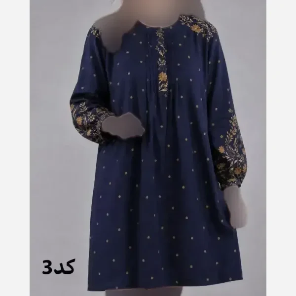 تونیک زنانه طرح اندونزی نخی سایز بزرگ قواره دار - تصویر 2