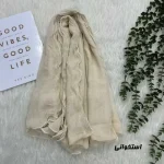 شال ساده نخی وارداتی دورنوار قواره 200 در 69 سانتیمتر - تصویر 9