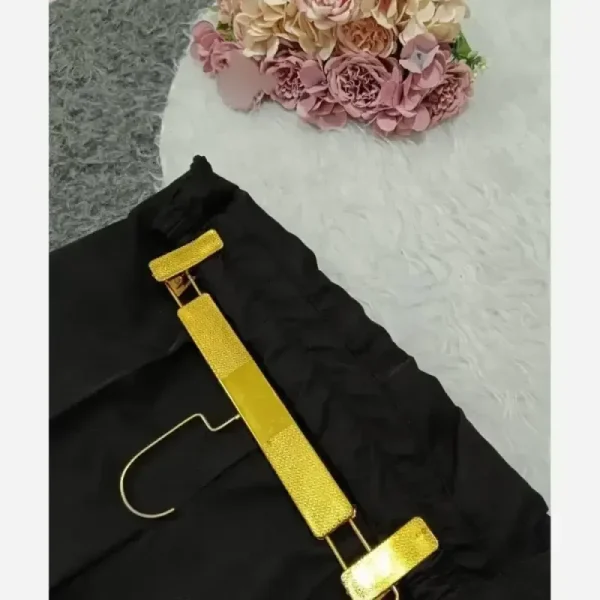 شلوار بگ مازراتی دبل 450 گرم پشت کش جلو پیلی زنانه رنگ مشکی سرمه ای قهوه ای سایز 1 تا 4 - تصویر 4