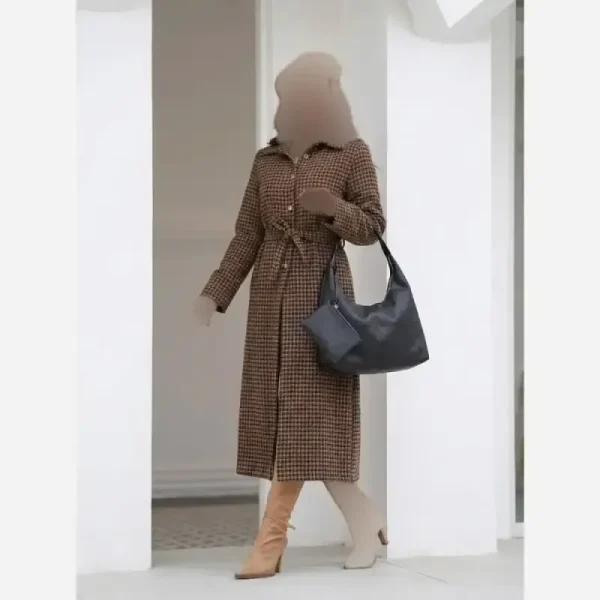 کیف زنانه دو جیب جدید متریال وارداتی رنگبندی مشکی شکلاتی سرمه ای - تصویر 4