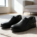 کفش راحتی رسمی مردانه طبی دوردوخت کف دوخت مدل جردن چرم صنعتی - تصویر 6