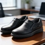 کفش راحتی رسمی مردانه طبی دوردوخت کف دوخت مدل جردن چرم صنعتی - تصویر 9